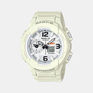 Baby-G Unisex Quartz White Dial Analog-Digital Resin Watch B173