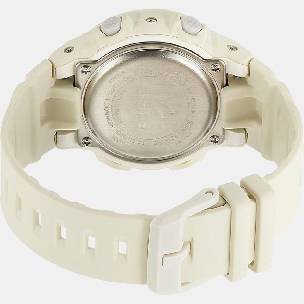 Baby-G Unisex Quartz White Dial Analog-Digital Resin Watch B173
