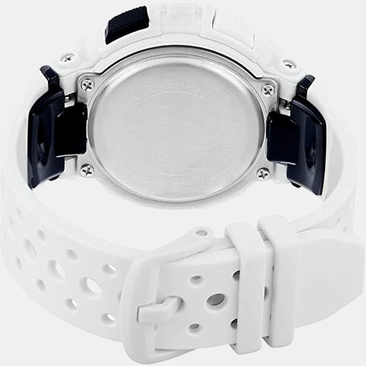 Baby-G Women Quartz White Dial Analog-Digital Resin Watch B190