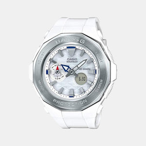 Baby-G Women Quartz Silver Dial Analog-Digital Resin Watch B191