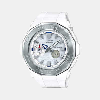 Baby-G Women Quartz Silver Dial Analog-Digital Resin Watch B191