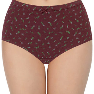 Printed High Rise Full Brief (Pack of 3)