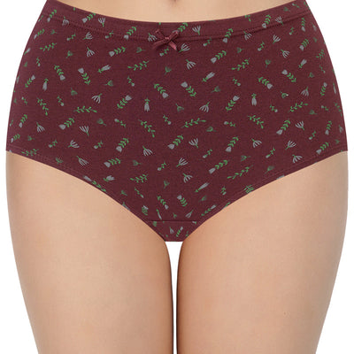 Printed High Rise Full Brief (Pack of 3)