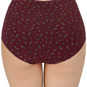 Printed High Rise Full Brief (Pack of 3)