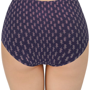 Printed High Rise Full Brief (Pack of 3)