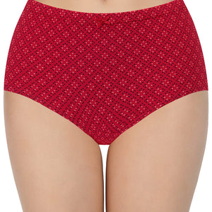 Printed High Rise Full Brief (Pack of 3)