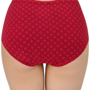 Printed High Rise Full Brief (Pack of 3)