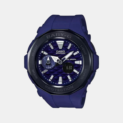 Baby-G Women Quartz Blue Dial Analog Resin Watch B194
