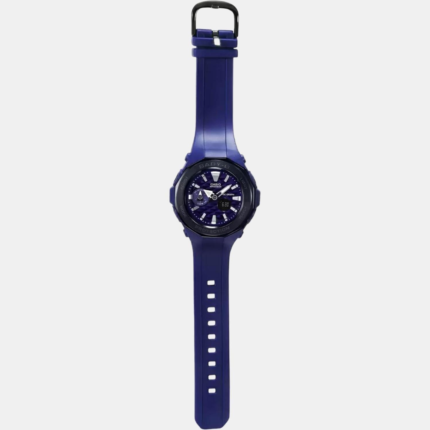 Baby-G Women Quartz Blue Dial Analog Resin Watch B194
