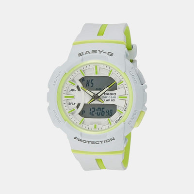 Baby-G Women Quartz White Dial Analog Resin Watch B198