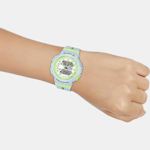 Baby-G Women Quartz White Dial Analog Resin Watch B198