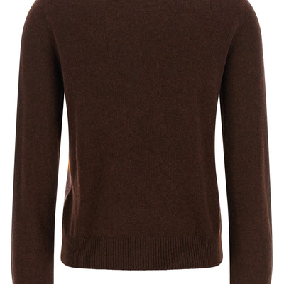 Ballantyne Crewneck Sweater With Diamond Intarsia