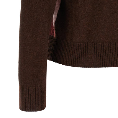Ballantyne Crewneck Sweater With Diamond Intarsia