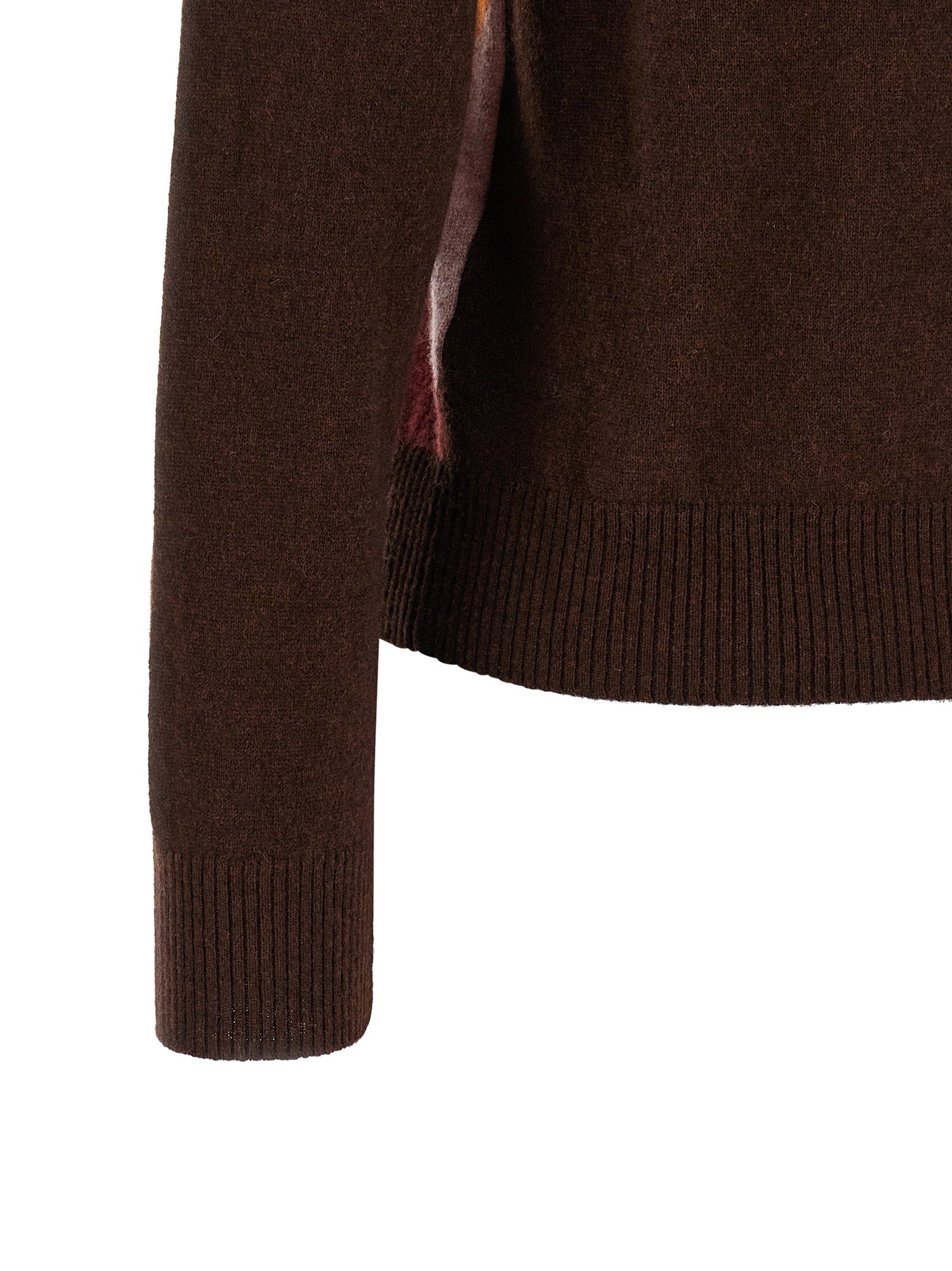 Ballantyne Crewneck Sweater With Diamond Intarsia
