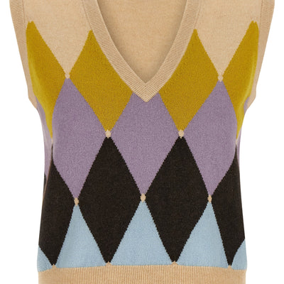 Ballantyne New Diamond Vest Argyle