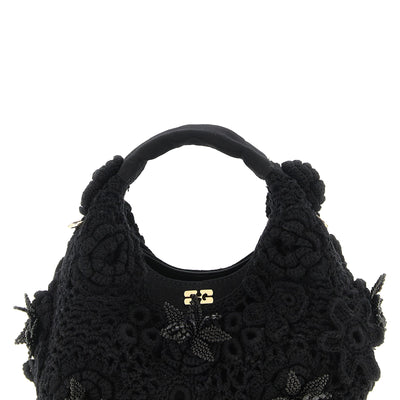 Ganni Mini Hobo Crochet Handbag