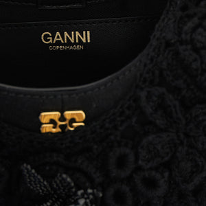Ganni Mini Hobo Crochet Handbag