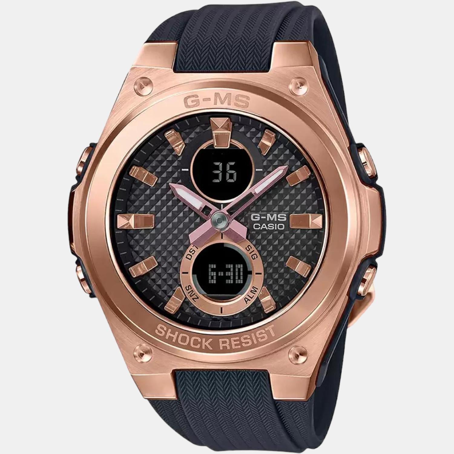 Baby-G Women Quartz Black Dial Analog-Digital Resin Watch B213