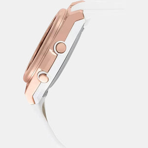 Baby-G Women Quartz Rose Gold Dial Analog-Digital Resin Watch B214