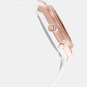 Baby-G Women Quartz Rose Gold Dial Analog-Digital Resin Watch B214