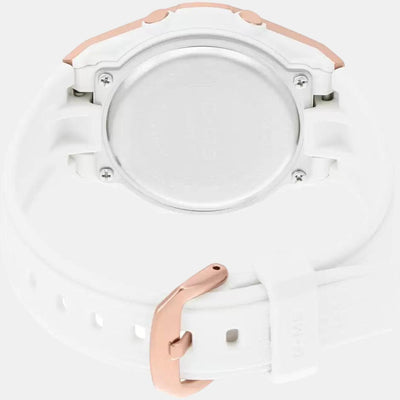 Baby-G Women Quartz Rose Gold Dial Analog-Digital Resin Watch B214