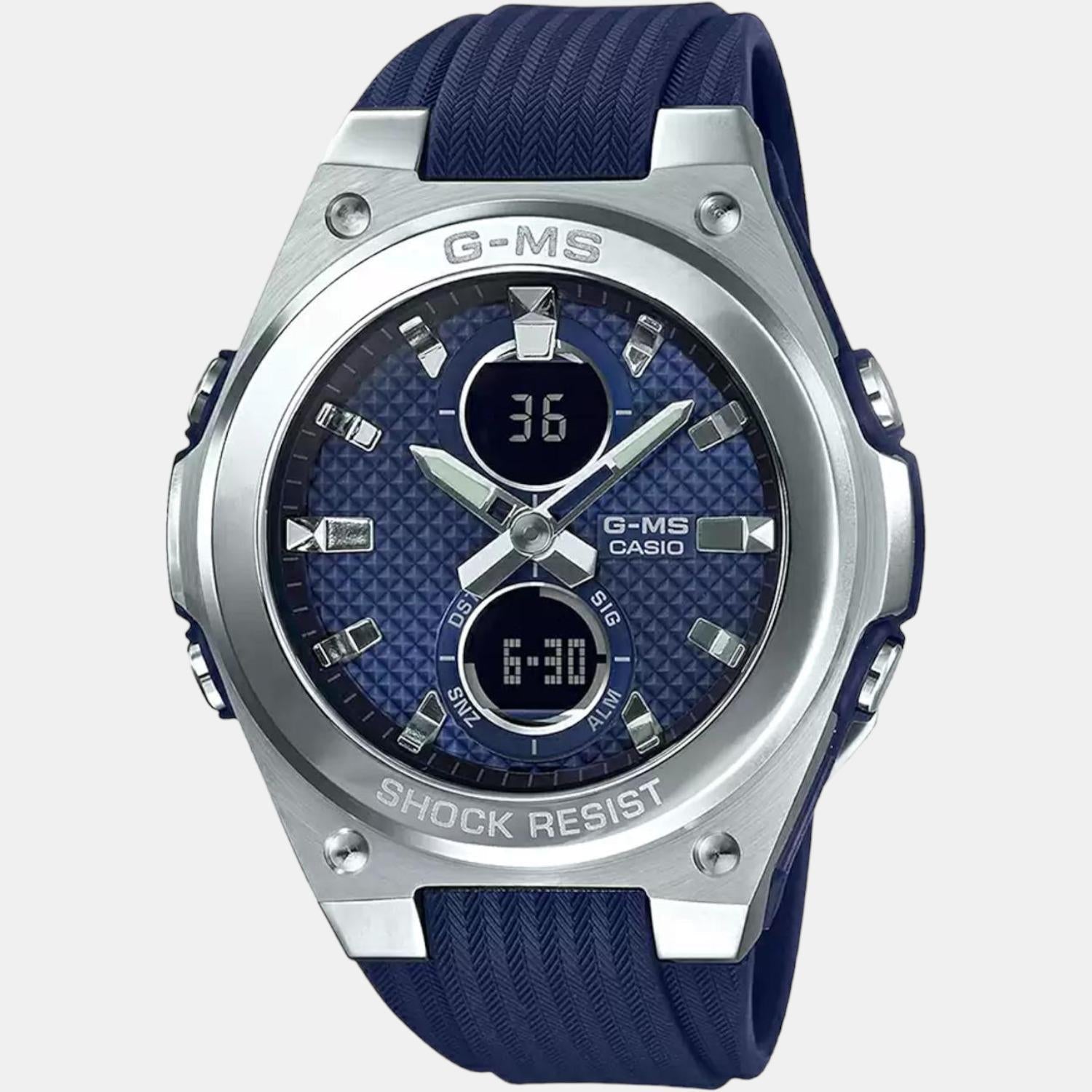 Baby-G Women Quartz Blue Dial Analog-Digital Resin Watch B215