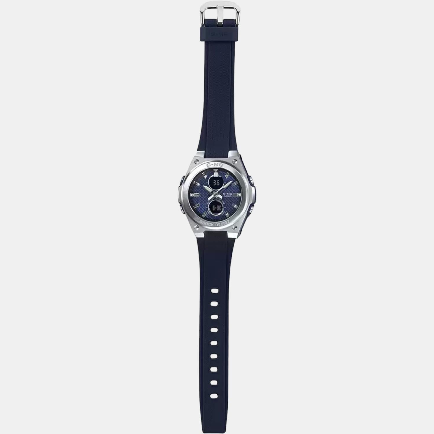 Baby-G Women Quartz Blue Dial Analog-Digital Resin Watch B215