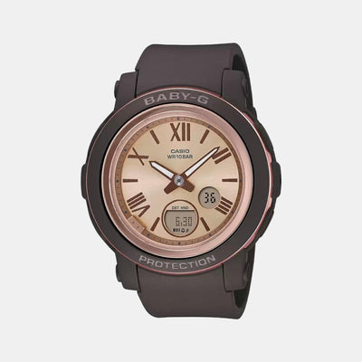 Baby-G Women Quartz Black Dial Analog-Digital Resin Watch B219