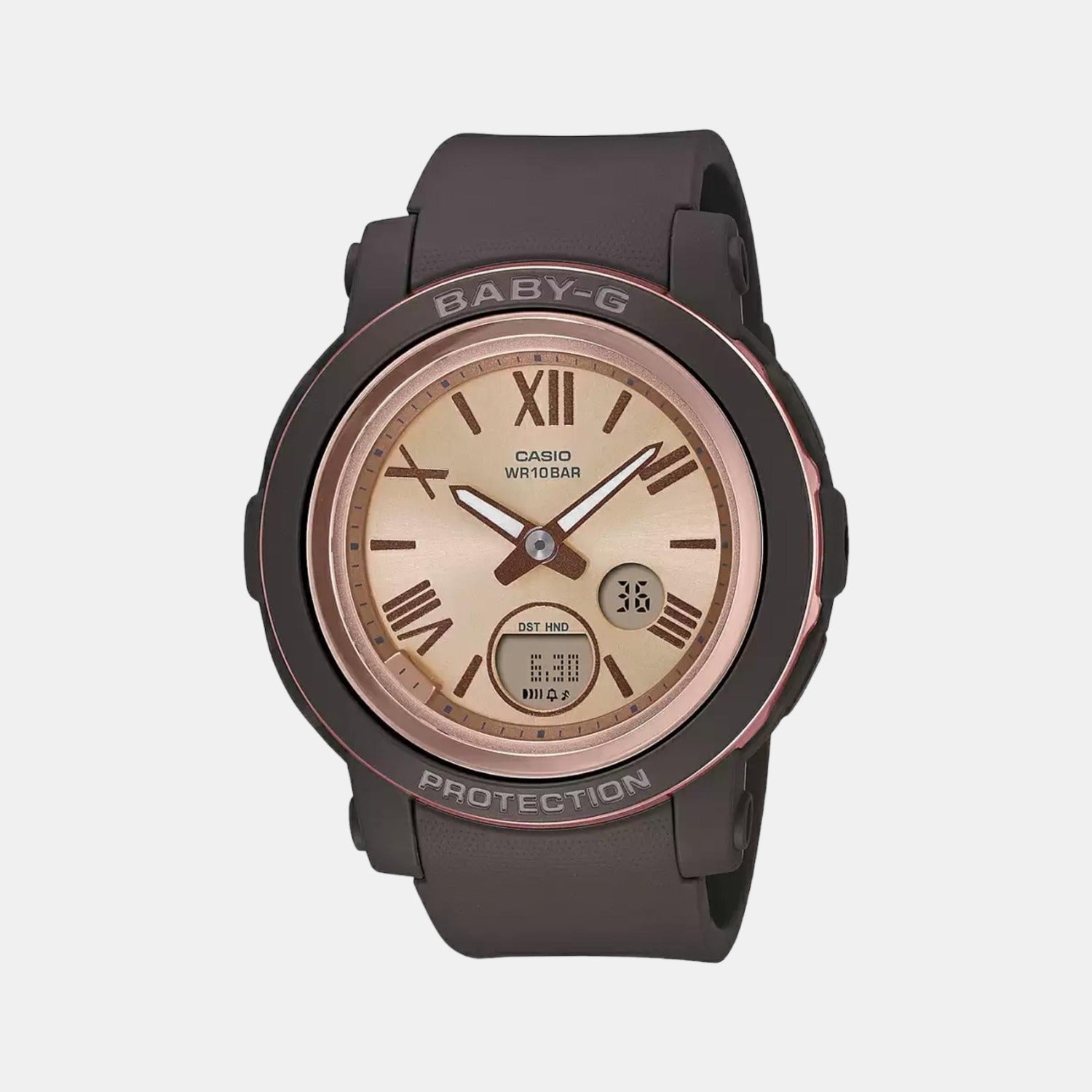 Baby-G Women Quartz Black Dial Analog-Digital Resin Watch B219