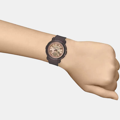 Baby-G Women Quartz Black Dial Analog-Digital Resin Watch B219