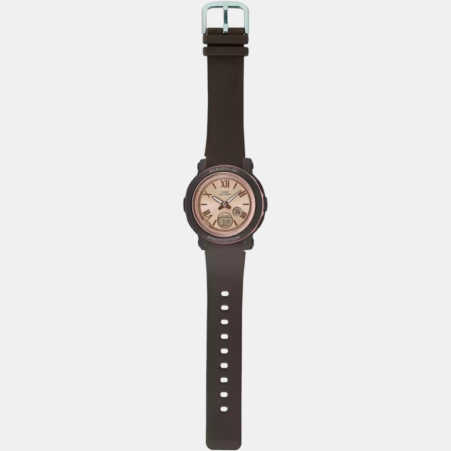 Baby-G Women Quartz Black Dial Analog-Digital Resin Watch B219