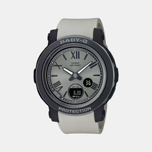 Baby-G Women Quartz Silver Dial Analog-Digital Resin Watch B220