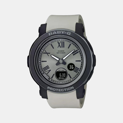 Baby-G Women Quartz Silver Dial Analog-Digital Resin Watch B220