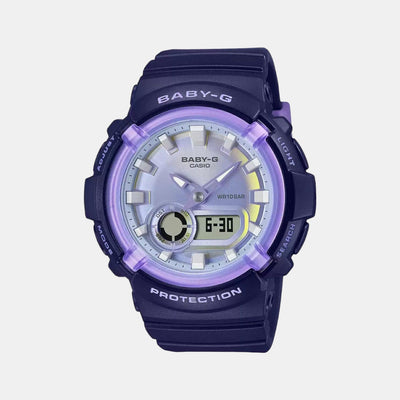 Baby-G Women Quartz Blue Dial Analog-Digital Resin Watch B221