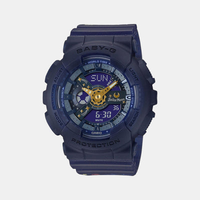 Baby-G Women Quartz Blue Dial Analog-Digital Resin Watch B227