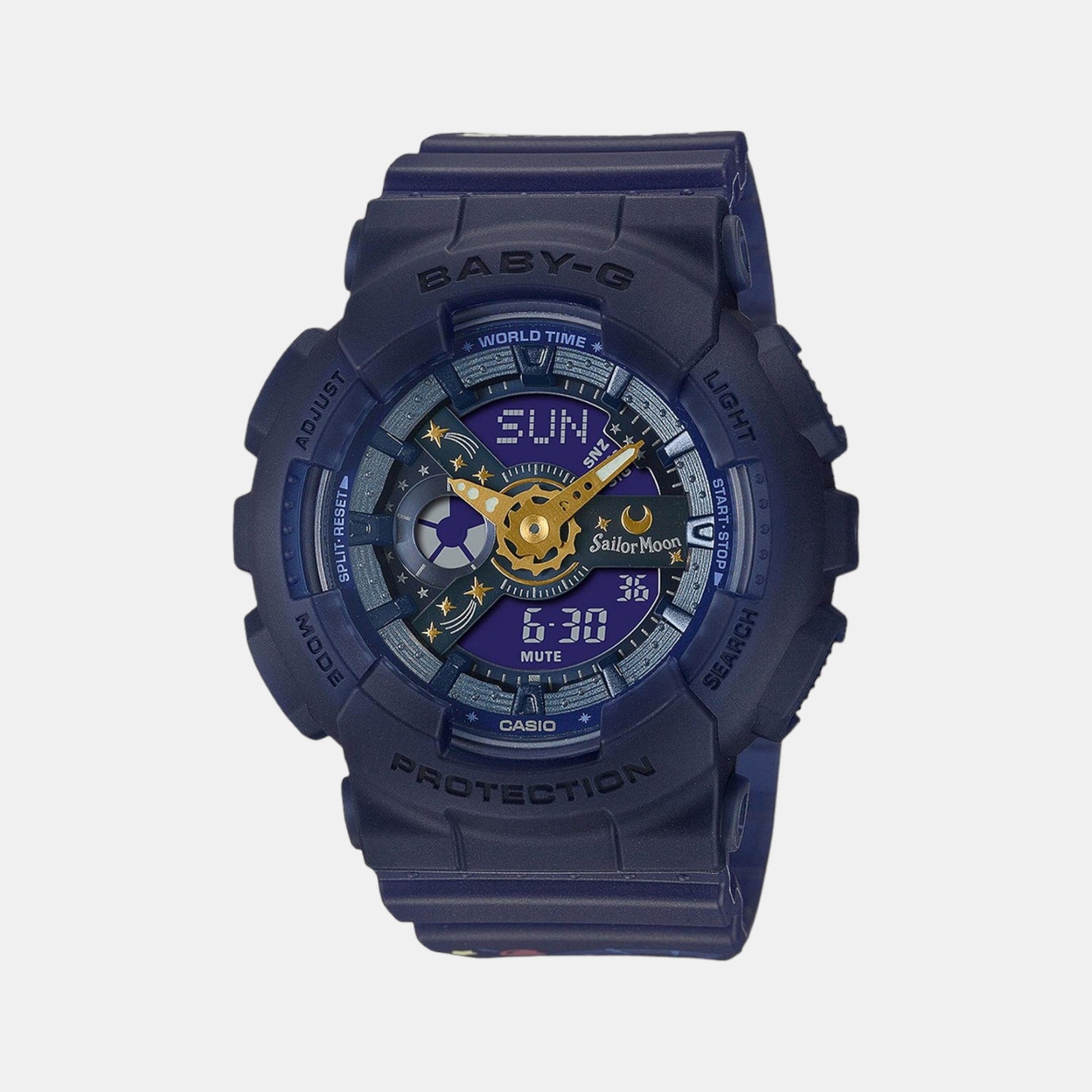 Baby-G Women Quartz Blue Dial Analog-Digital Resin Watch B227