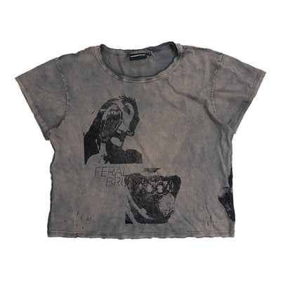 FERAL BRUTALITY T-SHIRT (FADED GREY)