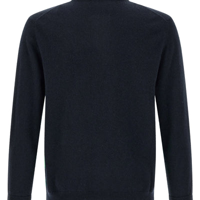 Ballantyne Classic Diamond Intarsia Zip Cardigan