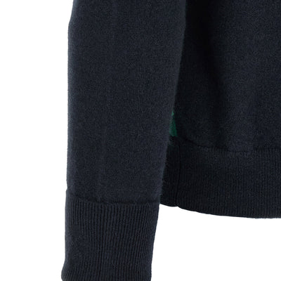 Ballantyne Classic Diamond Intarsia Zip Cardigan