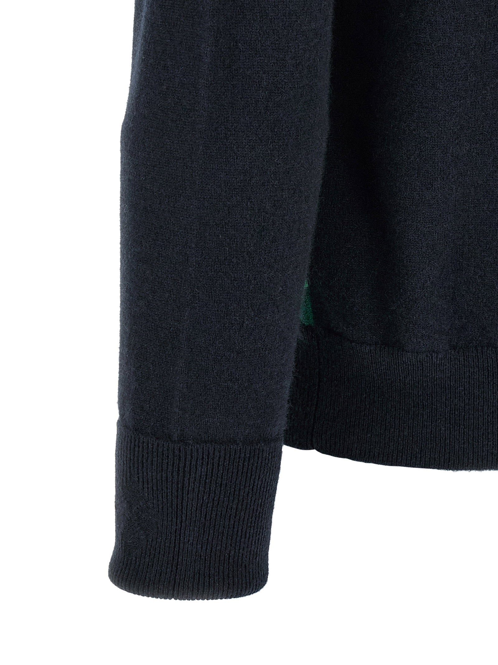 Ballantyne Classic Diamond Intarsia Zip Cardigan