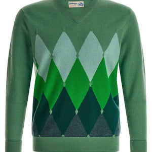 Ballantyne Classic Diamond Intarsia Sweater