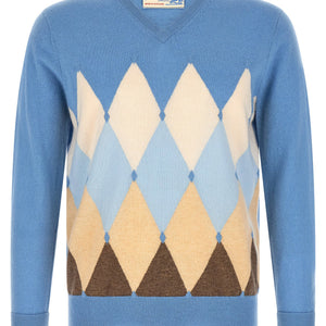 Ballantyne Classic Diamond Intarsia Sweater