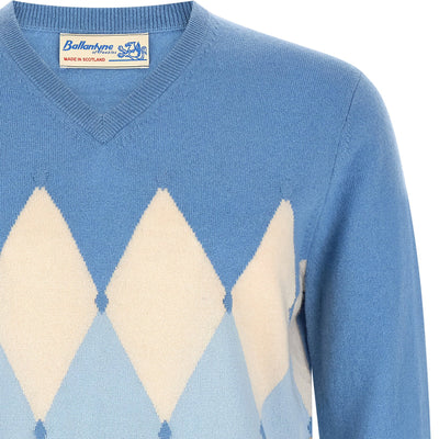 Ballantyne Classic Diamond Intarsia Sweater
