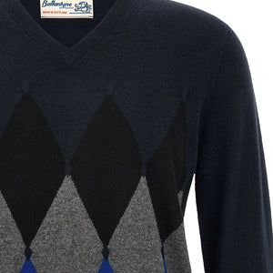 Ballantyne Classic Diamond Intarsia Sweater