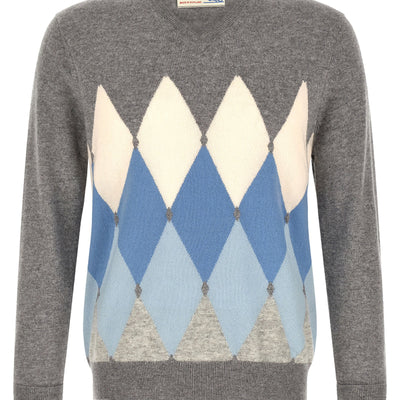 Ballantyne Classic Diamond Intarsia Sweater