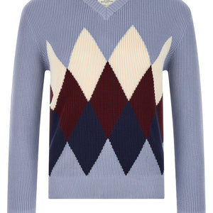 Ballantyne Argyle Pattern Sweater