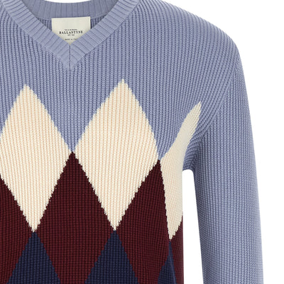 Ballantyne Argyle Pattern Sweater