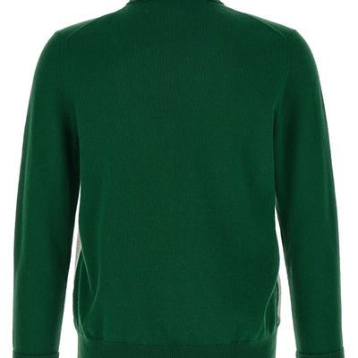 Ballantyne Classic Diamond Intarsia Turtleneck Sweater