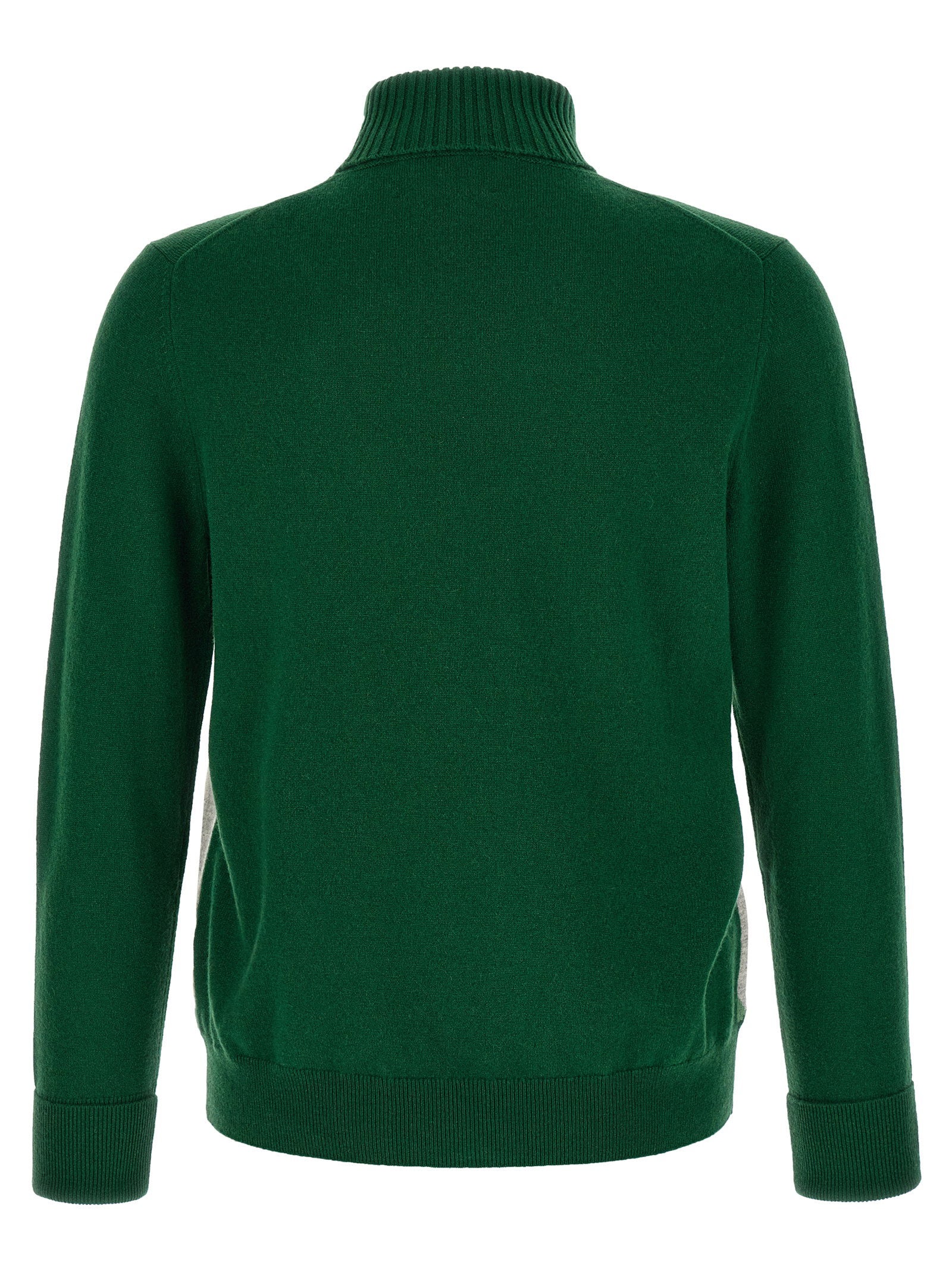 Ballantyne Classic Diamond Intarsia Turtleneck Sweater