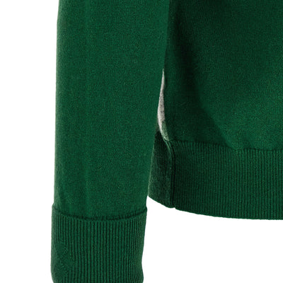 Ballantyne Classic Diamond Intarsia Turtleneck Sweater